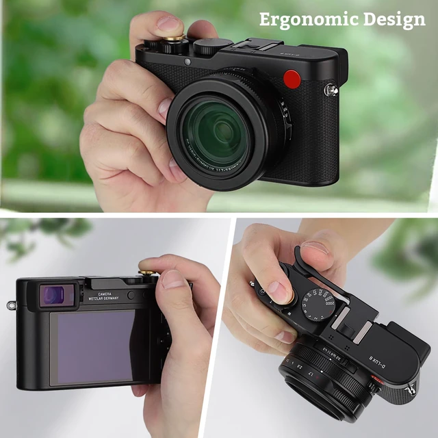 Alt view image 2 of 7 - D-Lux8 Metal Thumb Up Grip for Leica D-LUX 8 Camera Body Accessories Hot Shoe Cover, Thumb Rest Support Handgrip, Stable One-hand Operation, DLux 8 Photography Gear, Less Hand Fatigue