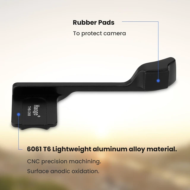 Alt view image 5 of 7 - D-Lux8 Metal Thumb Up Grip for Leica D-LUX 8 Camera Body Accessories Hot Shoe Cover, Thumb Rest Support Handgrip, Stable One-hand Operation, DLux 8 Photography Gear, Less Hand Fatigue