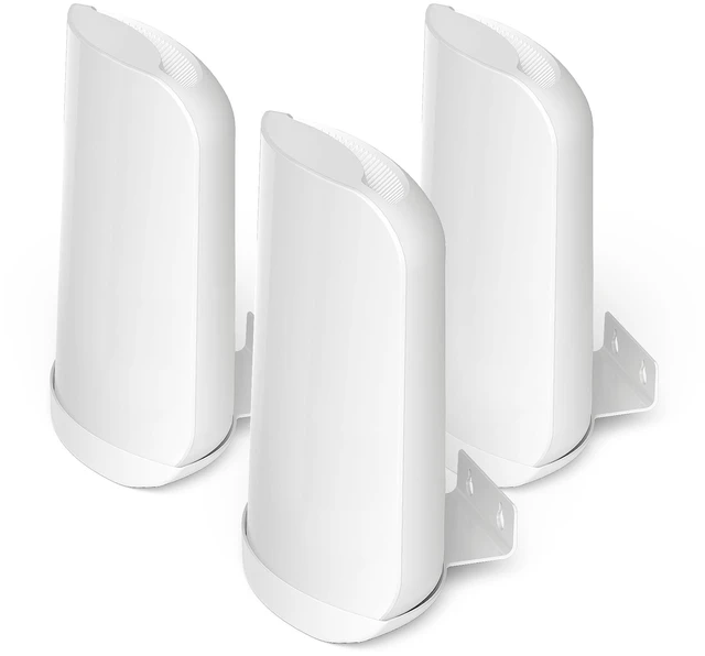 Main image of Wall Bracket for Eero Max 7 Aluminum Alloy Max 7 Wall Mount Sturdy and Durable Space Saving Wall Mount Holder Compatible with Max 7 Mesh WiFi Router (White-3Pack)