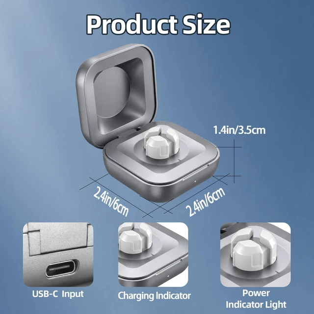 Alt view image 7 of 7 - Portable Charging Case Compatible with Ou-ra Ring Gen 5 Size 6-12