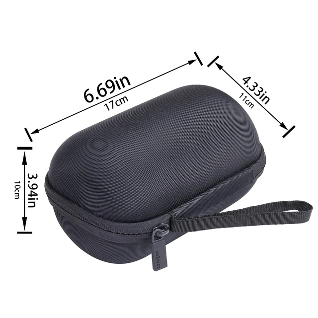 Alt view image 7 of 7 - Hard Case for Ultimate Ears WONDERBOOM 4/3/2/Play Speaker, Black Small Portable Wireless Bluetooth Speaker Compatible, Shockproof EVA Storage Bag with Accessory Compartment