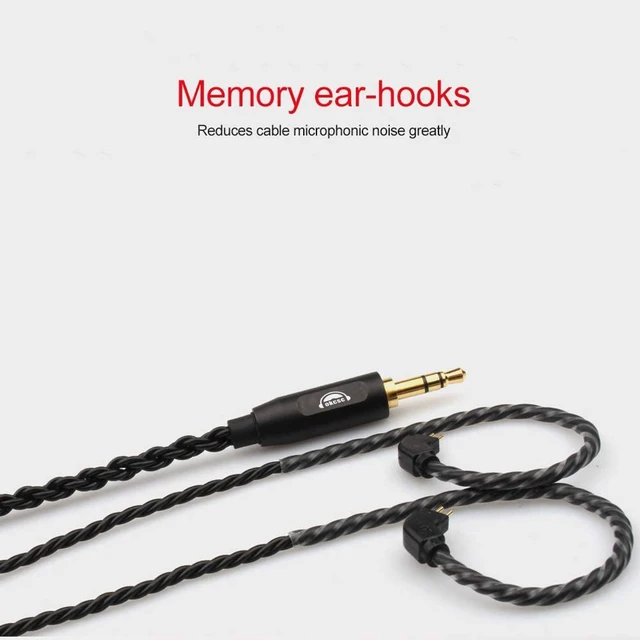 Alt view image 3 of 4 - 2 Pin Detachable Earphone Replacement Cable, 6 Core OFC Upgrade Cable for KZ ES4, ED16, ZS5, ZS6, ZSR, ZST, ZS10 with Mic