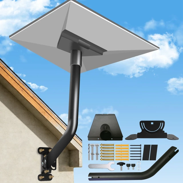Main image of Starlink Standard 4 Mount, Starlink Roof Wall Mount Kit for 4/4X/Gen 3 Rustproof, Weatherproof for Concrete/Wood Walls, Starlink Roof Wall Mounting Bracket