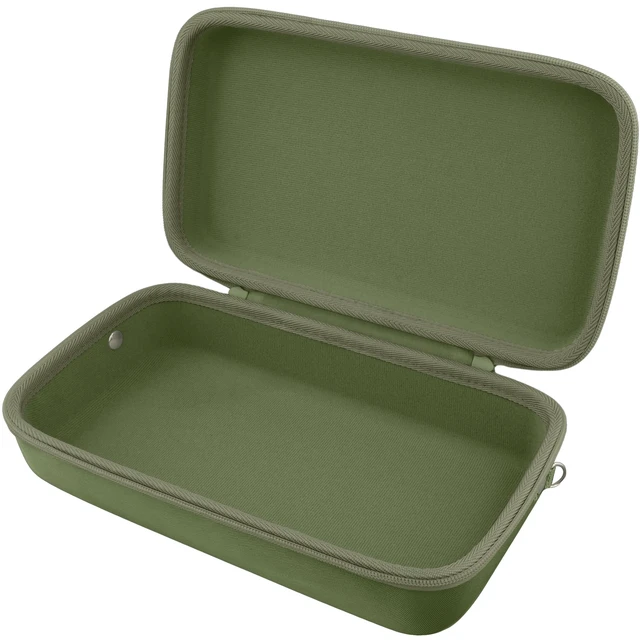 Alt view image 4 of 7 - Hard Case for Sony ULT Field 3 Wireless Bluetooth Speaker, Green Portable Travel Bag Replacement with Detachable Shoulder Strap and Handle, Shockproof EVA Shell and Soft Lining