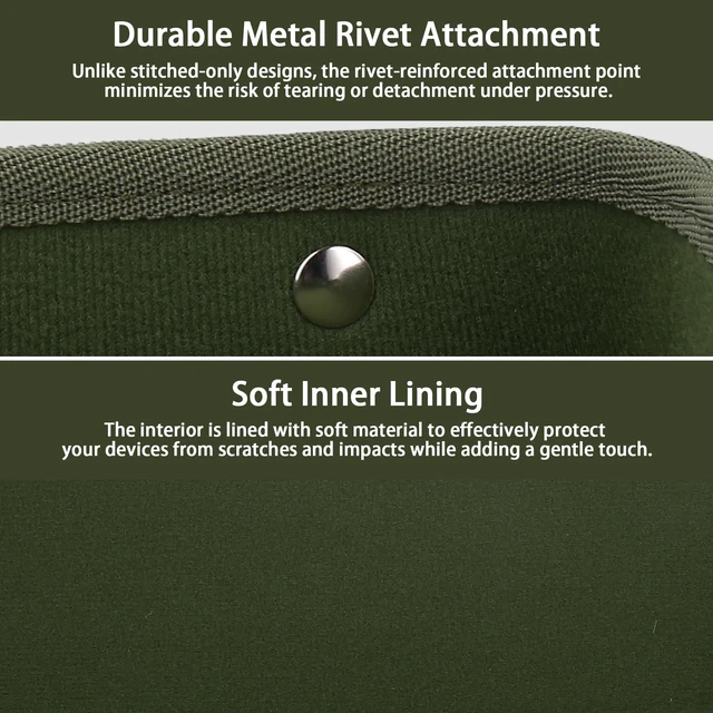 Alt view image 5 of 7 - Hard Case for Sony ULT Field 3 Wireless Bluetooth Speaker, Green Portable Travel Bag Replacement with Detachable Shoulder Strap and Handle, Shockproof EVA Shell and Soft Lining