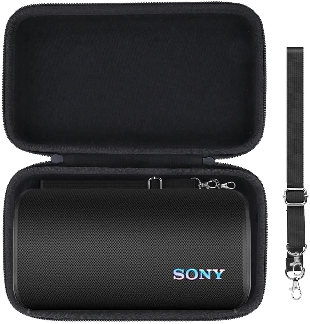 Main image of Hard Case for Sony ULT Field 3 Wireless Bluetooth Speaker, Black Portable Travel Bag Replacement with Detachable Shoulder Strap and Handle, Shockproof EVA Shell and Soft Lining