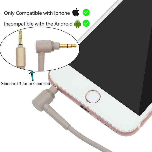 Alt view image 3 of 7 - WH1000XM3 Headphone Cable Replacement Aux WH1000XM Audio Cord Compatible with Sony WH-1000XM2 MDR-100ABN WH-H900N MDR-1A Headphones(4.9ft)
