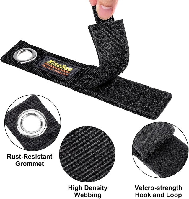 Alt view image 3 of 6 - Heavy Duty Storage Straps, Cord Wrap Keeper for Cords, Hoses, Rope, RV, Boat, Garage Organization (NO2-16pcs)