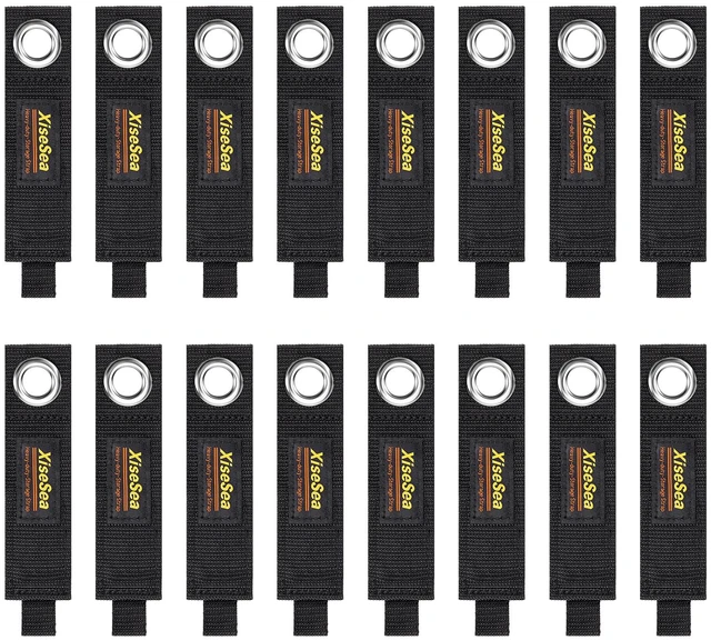 Main image of Heavy Duty Storage Straps, Cord Wrap Keeper for Cords, Hoses, Rope, RV, Boat, Garage Organization (NO2-16pcs)