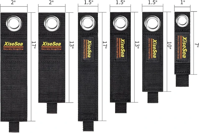 Alt view image 4 of 6 - Heavy Duty Storage Straps, Cord Wrap Keeper for Cords, Hoses, Rope, RV, Boat, Garage Organization (NO2-16pcs)