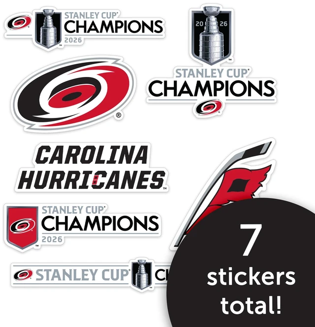 Alt view image 5 of 7 - CAR Hurricanes Sticker Decal (2026 Stanley Cup Champs-T2) Officially Licensed CAR NHL Vinyl for Laptop, Water Bottler, Cars and Scrapbook, Merch