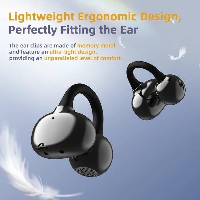 Alt view image 3 of 7 - Wireless Earbuds,Bluetooth Headphones with LED Power Display,50H Playtime,Water-Resistant, Built in Mics Ear Buds,Bluetooth 6.0,Stress Relief Design Earphones