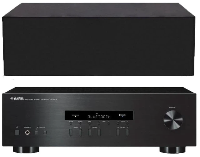 Main image of Stereo Receiver Dust Cover Compatible with Yamaha R-S202BL/R-N303BL/RX-V385/RX-V685 Stereo ReceiverWater Resistant Protector Sleeve- 18 x 14.6 x 5.7Inch,Black