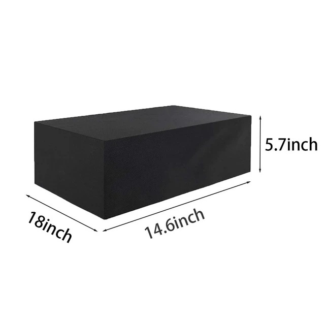 Alt view image 2 of 5 - Stereo Receiver Dust Cover Compatible with Yamaha R-S202BL/R-N303BL/RX-V385/RX-V685 Stereo ReceiverWater Resistant Protector Sleeve- 18 x 14.6 x 5.7Inch,Black
