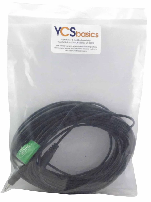 Alt view image 2 of 2 - 50 Foot 3.5mm Stereo Headphone/AUX Extension Cable Male/Female