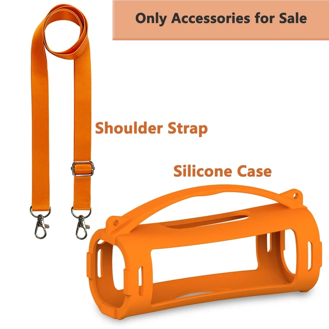 Alt view image 2 of 7 - Silicone Cover Case for Sony ULT Field 1 Elextronics Bluetooth Speaker Accessories for Sony ULT Field 1 Speaker Protective Case with Carrying Handle (Orange)