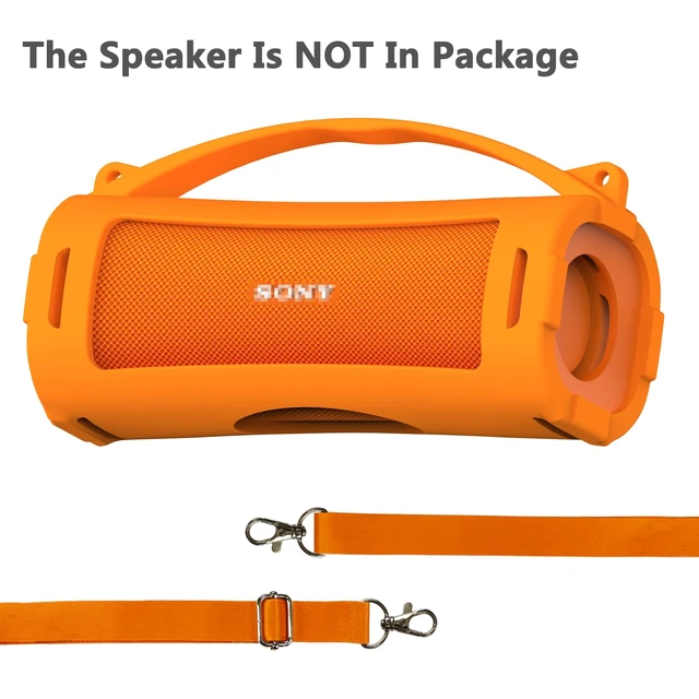 Alt view image 5 of 7 - Silicone Cover Case for Sony ULT Field 1 Elextronics Bluetooth Speaker Accessories for Sony ULT Field 1 Speaker Protective Case with Carrying Handle (Orange)
