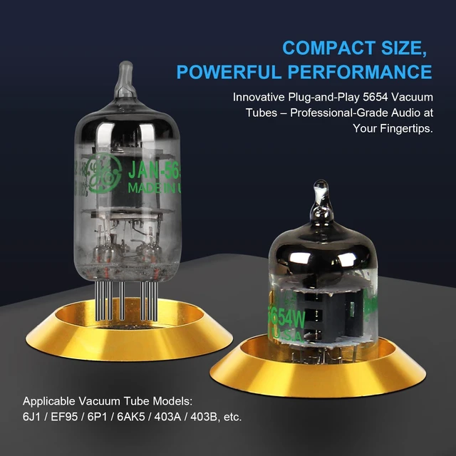 Alt view image 5 of 7 - Tube Amplifier 5654W Vacuum Tubes Preamp, HD Stereo Receiver Mini Hi-Fi Power Amp with Volume 3 Band EQ Control for Home Audio Stereo Amplifier Active Speaker
