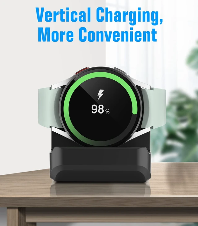 Alt view image 3 of 7 - 2 Pack Charger Stand for Samsung Galaxy Watch 9/8/7/6/5/Ultra 2/1 Silicone Charging Stand, Charger Holder with a Non-Slip Base, Works only with the Original Charger