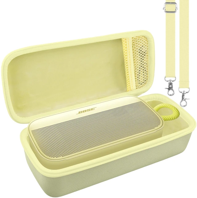 Alt view image 2 of 7 - Hard Case for Bose SoundLink Plus Bluetooth Speaker,Citrus Yellow EVA Hard Shell, Easy Carry Handle, Impact Resistant Protection, Soft Interior Lining, Secure Custom Fit, Protective Case Only