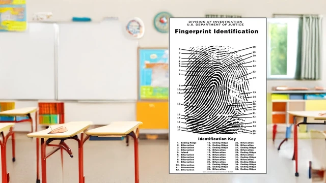 Alt view image 5 of 7 - Fingerprint Chart, Poster Size 24" by 36"
