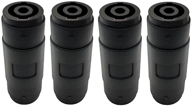 Main image of 4Pin Speakon Female to Female Connector NL4FC Straight Coupler Cable Connector 4pcs