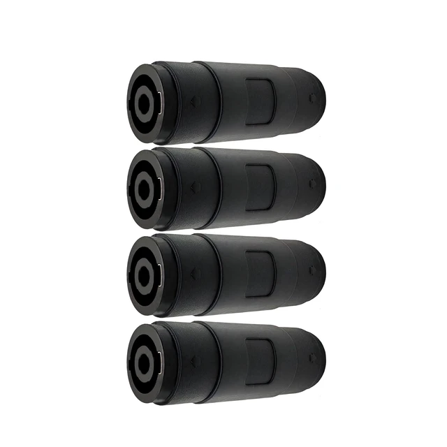 Alt view image 7 of 7 - 4Pin Speakon Female to Female Connector NL4FC Straight Coupler Cable Connector 4pcs