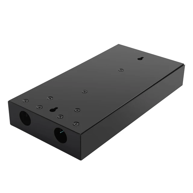 Alt view image 6 of 6 - Wallmount Box Fiber Optic Terminal encloure 12 Strand Duplex LC MM OM3 10G pigtials and 6 pcs Duplex Adaptor Loaded