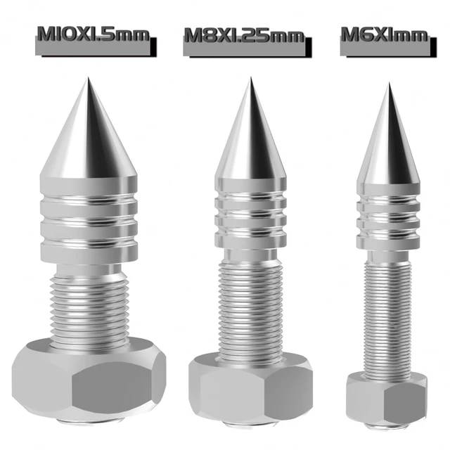 Alt view image 5 of 7 - 4Pcs Speaker Spikes Stainless Steel Load 400KG(M10) HiFi Speaker Anti-Vibration Spikes Isolation Spikes Stand Foot for Speaker, Subwoofer, Amplifier, CD DVD Player