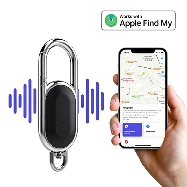 Alt view image 2 of 7 - GPS Tracker for Vehicles, Hidden Tracking Device for Vehicles, Car Tracker No Subscription Work with Find My (iOS Only), Vehicle Tracker GPS Locator is Suitable for for Kids, Dogs, Key, Luggage, Bag