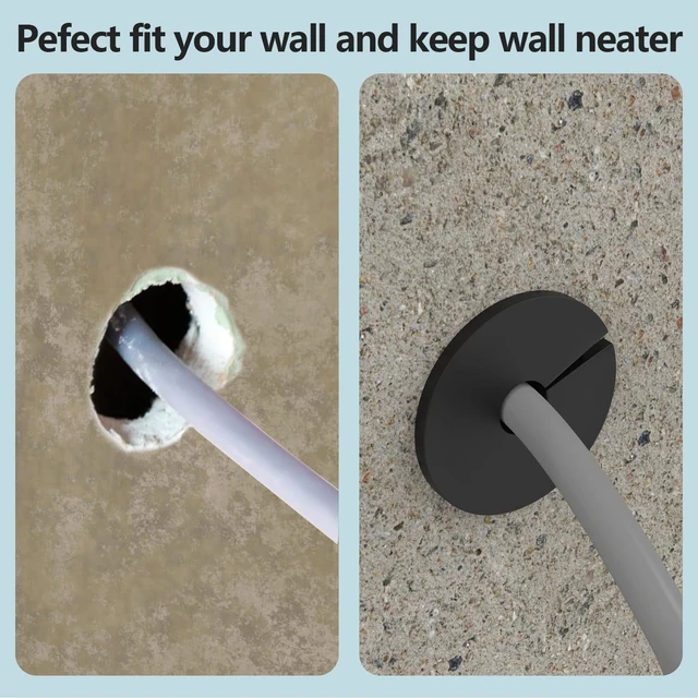 Alt view image 6 of 7 - Starlink cable routing kit,starlink ethernet adapter,4pcs star link wall bushing grommets accessories for cable wall pass through with 1" spade drill bit 40pcs wall wire clips