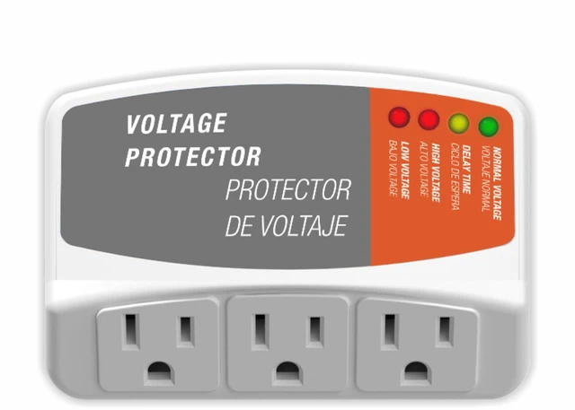 Main image of 3 Outlet Appliance Surge Protector, Voltage Protector for Refrigerator, TV, PC & Washing Machine, Wall Plug Power Strip, Voltage Regulator, 120V 15A 1800W