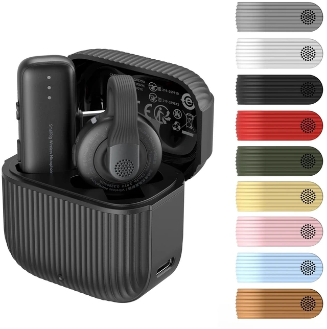 Main image of Wireless Mic S70-C1 Cover Kit (1 TX + 1 RX + 9 Mic Covers) - Black with USB-C Receiver, Grammy-Tuned Audio, 9 EQ Presets, 20H Battery, Logo-Free Design, for Vlogging/ Mobile Content Creation