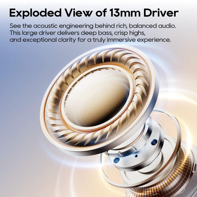 Alt view image 3 of 7 - Active Noise Cancelling Earbuds, Wireless Earbuds Earphones Wireless Bluetooth, Bluetooth Headphones 5.4, In Ear Headphones 40H Playtime, IPX5 Waterproof, Sports, Fast Charing