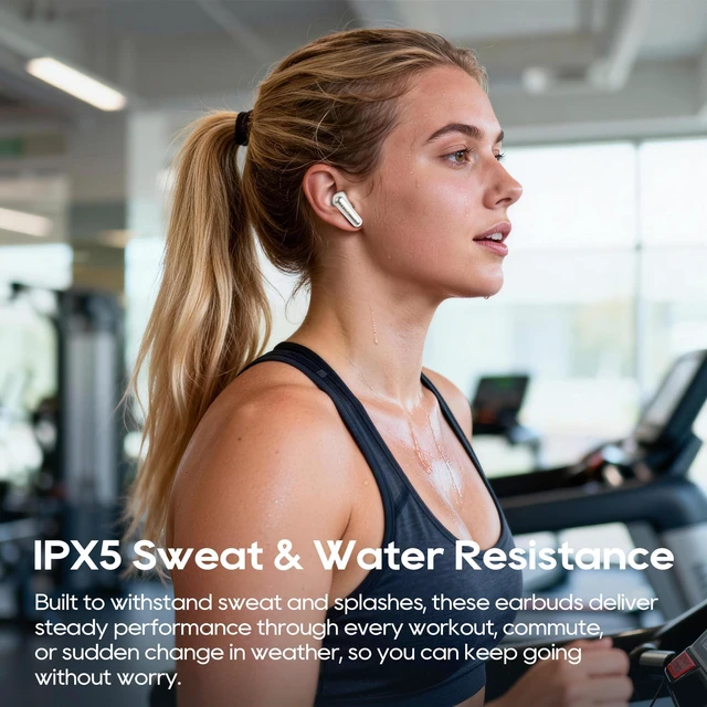 Alt view image 5 of 7 - Active Noise Cancelling Earbuds, Wireless Earbuds Earphones Wireless Bluetooth, Bluetooth Headphones 5.4, In Ear Headphones 40H Playtime, IPX5 Waterproof, Sports, Fast Charing
