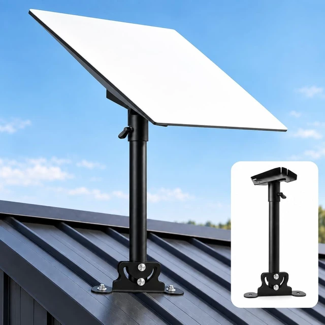 Main image of Starlink Roof Mount Kit for Gen 3/4/4X Standard, 360 Degree Swivel Adjustable Base, Heavy Duty Starlink Pivot Mount, Aluminum Alloy Adapter, Starlink Mounting Kit