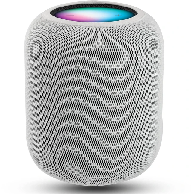 Main image of Speaker Dust Cover for Homepod 2 Gen, Mesh Speaker Cloth with Charging Hole, High-Grade Nylon, White, Pack of 1
