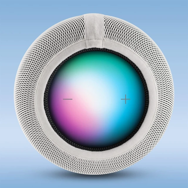 Alt view image 3 of 7 - Speaker Dust Cover for Homepod 2 Gen, Mesh Speaker Cloth with Charging Hole, High-Grade Nylon, White, Pack of 1