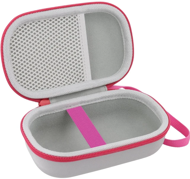 Alt view image 2 of 7 - for Anker Soundcore Select 4 Go Speaker Hard Case,White+Red Portable Travel Case Replacement, Cable Storage, Carrying Strap, Protective Hard Exterior