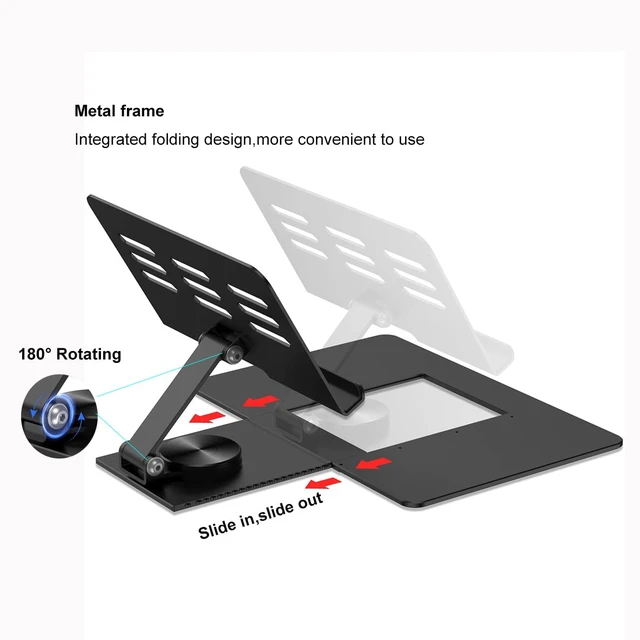 Alt view image 4 of 7 - for Samsung Galaxy Z Fold 7/6/5/4/3 Adjustable Stand for Desk, Fully Foldable & Portable Keyboard Stand, Office Mobile Phone Stand Holder with Capacitor Pen and Bluetooth Mouse & Keyboard Set