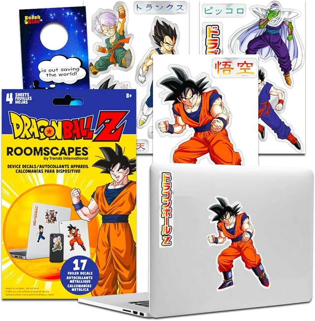 Main image of Dragon Ball Z Decals for Car Variety Pack - Bundle with 17 Assorted Dragon Ball Decals for Laptops, Cell Phones, Water Bottles, More Dragon Ball Z Decals