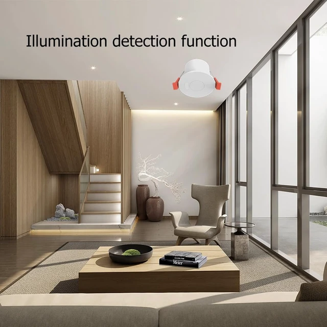 Alt view image 6 of 7 - Presence Sensor, Smart Motion Sensor WiFi 24 GHz Radar MmWave Presence Sensor Movement Body Motion Detection for Lighting 110/220V Wireless Switch Celling Mount Tuya Smart Life Home