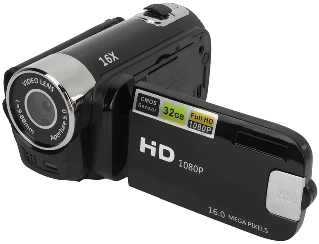 Main image of 1080P Video Camera, 16MP Camcorder, 16X Digital Zoom, Vlogging Camera with Fill Light, 1/4 Inch Thread Hole, 2.4 Inch Rotatable Screen, USB Recorder (-2214230150511)