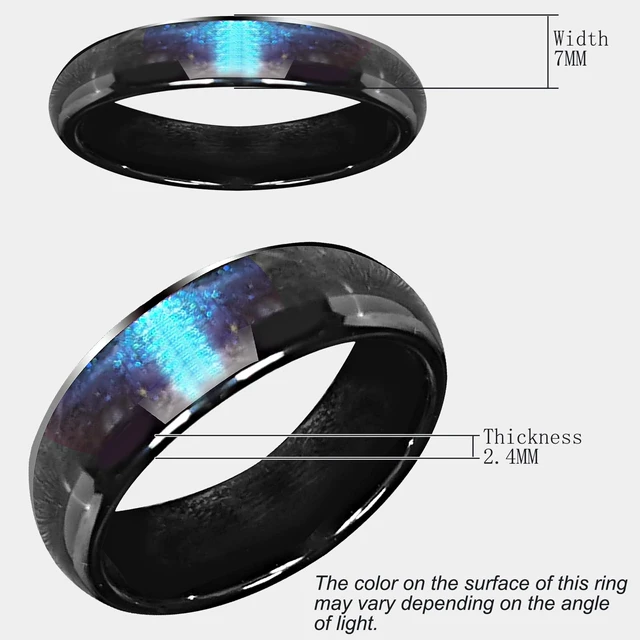 Alt view image 5 of 7 - NFC Ntag216 Chip Ceramic Smart Ring Programmable 888 Bytes,Blue US#10 Rewritable 888 Bytes NFC Ntag216 Chip Ceramic Smart Finger Ring Compatible with NFC Phone and Devices for Men or Women