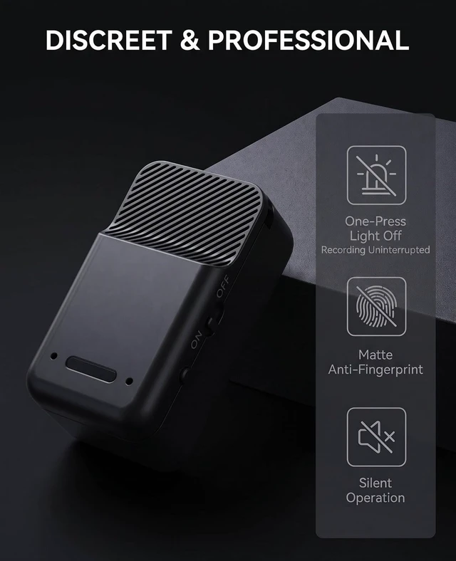 Alt view image 3 of 4 - 32GB mini Voice Recorder - Voice Activated Pocket Recording Device digital voice recorder with Inline Remote earphone,Discreet Design,Long-Lasting 600mAh Battery,72-Hour Continuous Recording