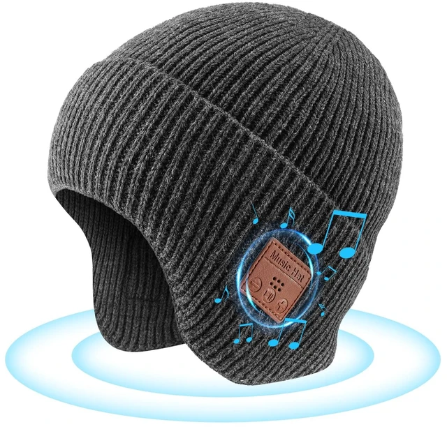 Main image of Bluetooth Beanie for Men Women, HD Stereo Sound Beanie with Headphones, Unique Tech Gifts for Men Husband Him Teen