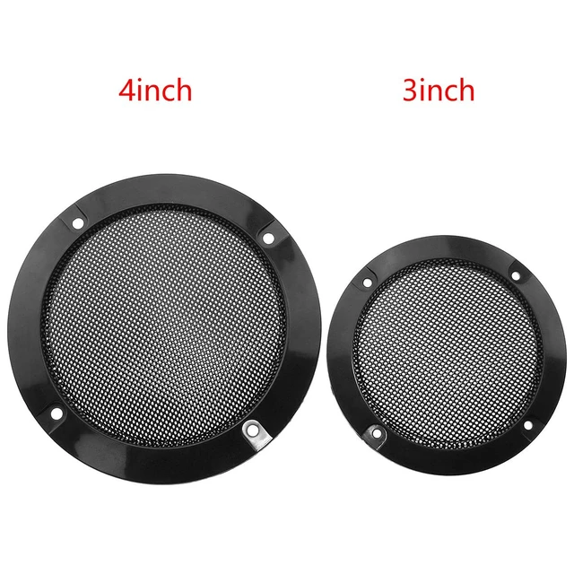 Alt view image 2 of 7 - 2pcs Cold Rolled Steel Loudspeaker Net Cover 3" Grill Cover with Mounting Screws for DIY Speaker and Car Speaker (Pack of 2)