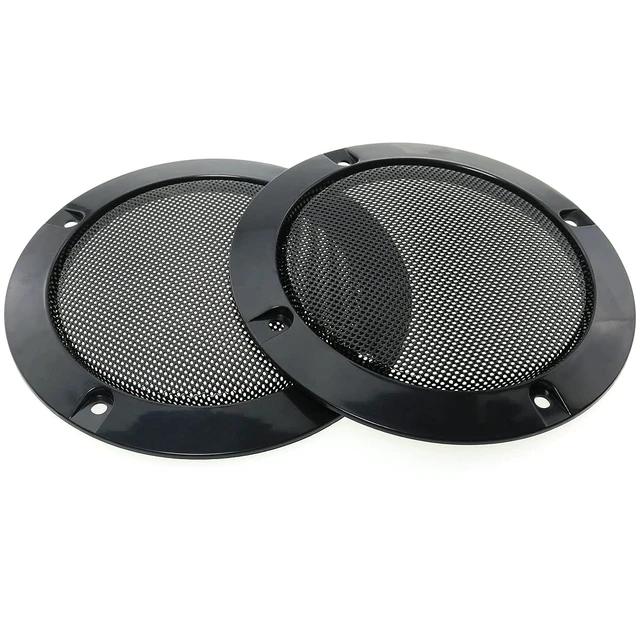 Alt view image 5 of 7 - 2pcs Cold Rolled Steel Loudspeaker Net Cover 3" Grill Cover with Mounting Screws for DIY Speaker and Car Speaker (Pack of 2)