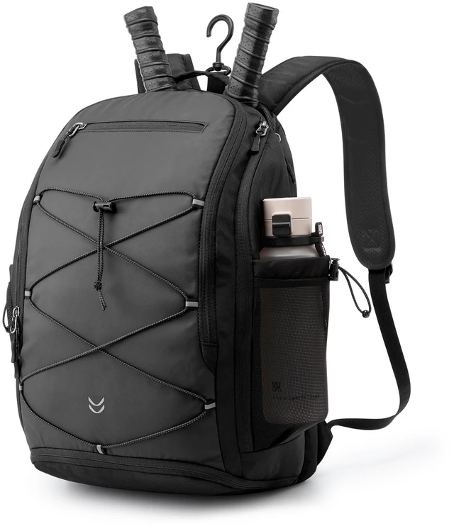 Main image of Pickleball Bag Pickleball Backpack for Women & Men School Backpack for Teens Bookbag for College Student with Fence Hook Laptop Compartment(Black)