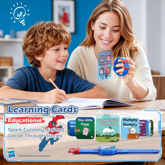 Alt view image 4 of 7 - Kids Smart Watch for Ages 4-12, Music, Games & Learning Cards Birthday Gift Toys for Boys, Audiobooks, Heart Rate & Sleep Monitor, Fitness Tracker, IP67 Waterproof